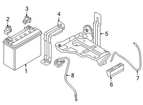 2021 BMW i3s Battery, Cooling System Battery Degassing Hose Diagram for 61219343861