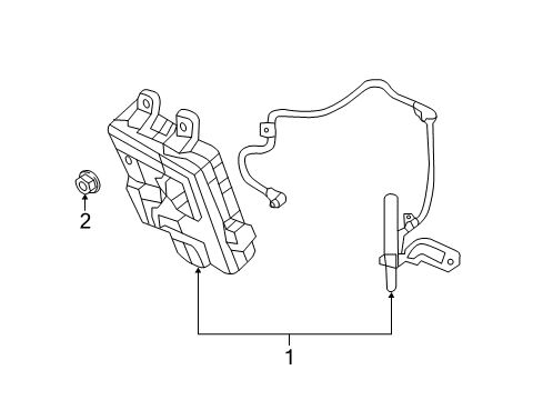 2013 Hyundai Azera Fuse & Relay Unit Assembly-Ipm Diagram for 95400-3V320