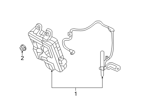 2016 Hyundai Azera Controls - Instruments & Gauges Unit Assembly-Ipm Diagram for 95400-3V324