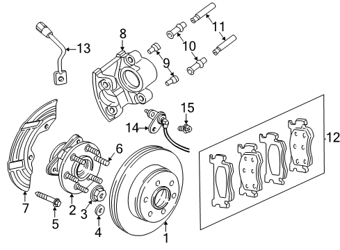 2001 Dodge Dakota Anti-Lock Brakes Anti-Lock Brake System Module Diagram for 5018808AD