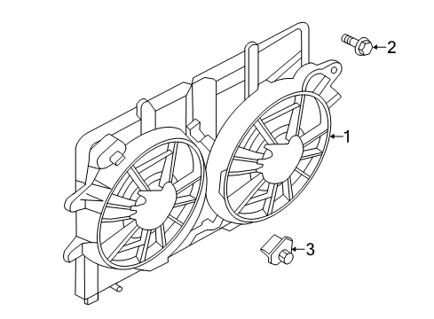 2012 Ford Escape Cooling System, Radiator, Water Pump, Cooling Fan Resistor Diagram for 8L8Z-8L603-A