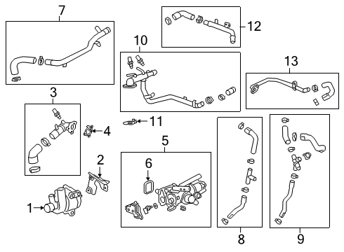 2019 Cadillac CT6 Cooling System, Radiator, Water Pump, Cooling Fan PUMP ASM-WAT Diagram for 55506791