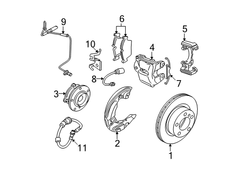 2007 BMW 328i Anti-Lock Brakes Left Abs/Bva Tube Bracket Diagram for 34526770629