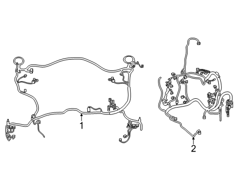 2021 Lexus RC350 Wiring Harness Wire, Engine Room Ma Diagram for 82111-24S12