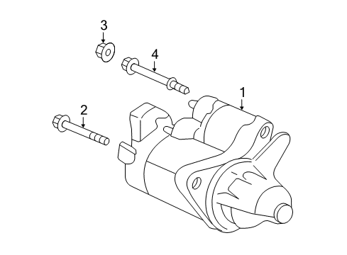 2018 Honda HR-V Starter Starter Motor Assembly Diagram for 31200-R1A-A12