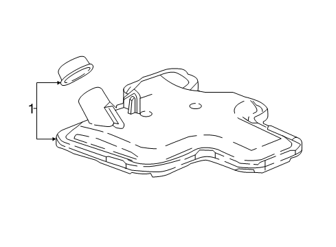 2018 Buick Regal Sportback Automatic Transmission Filter Diagram for 24276543