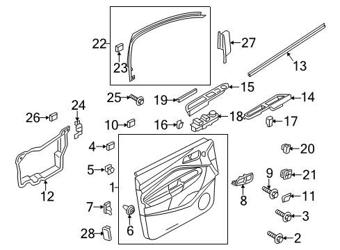 2013 Ford Escape Power Seats Belt Weatherstrip Diagram for CJ5Z-7821457-B