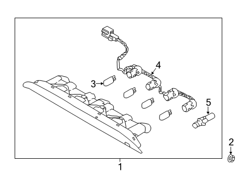 2018 Kia Rio Bulbs Bulb Holder Assembly Diagram for 92730H9000