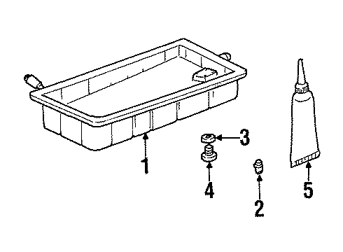 1999 Jeep Cherokee Transmission Drain Plug Diagram for 83504040