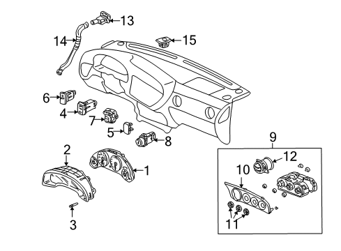 2002 Acura RSX Switches Switch Assembly, Wiper Diagram for 35256-S7A-G01