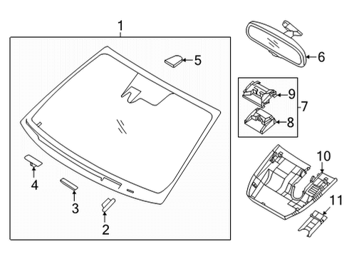 2021 Kia K5 Parking Aid Cover Assembly-Multi Sen Diagram for 96030L3000