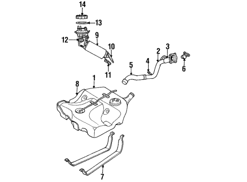 1995 Chrysler Cirrus Senders Switch-Oil Pressure Diagram for 4601518AC