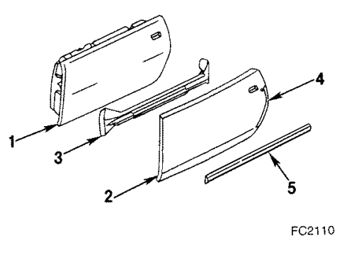 1987 Pontiac Firebird Door & Components Gls & Case Asm - Outside Mirror Electric L/H Source: L Diagram for 20680143