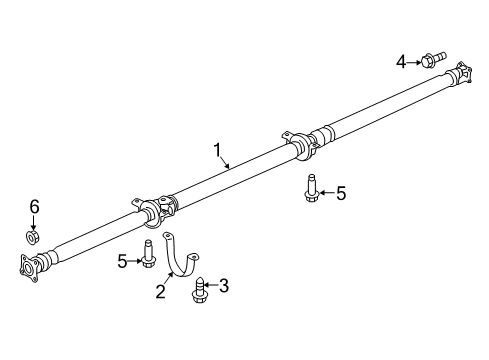 2022 Honda Ridgeline Drive Shaft - Rear Nut, Flange (M10) Diagram for 90310-TK5-A00