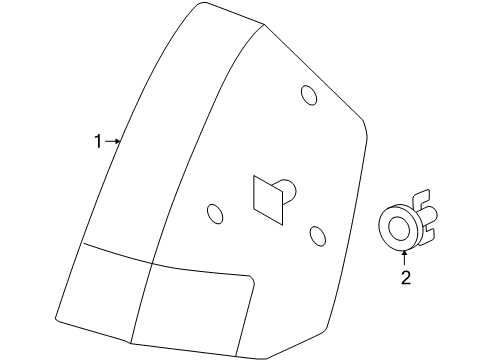 2006 Chrysler 300 Tail Lamps Lamp-Tail Stop Turn Diagram for 4805850AE