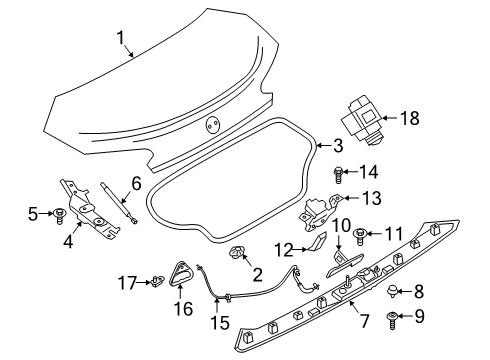 2021 BMW Z4 Parking Aid BOWDEN CABLE, EMERGENCY UNLO Diagram for 51247442625