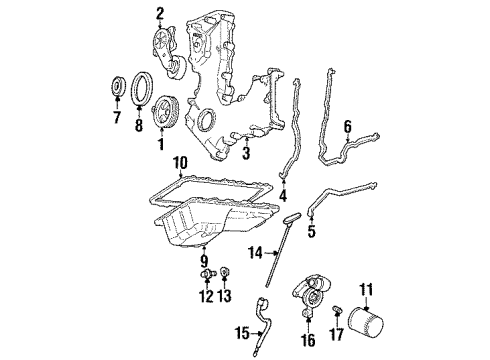 1994 Ford Crown Victoria Belts & Pulleys Belt Diagram for E8TZ-8620-T