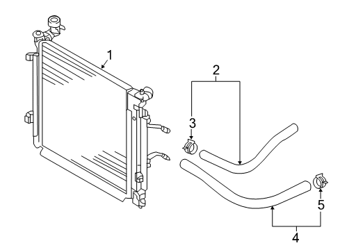 2017 Kia Optima Trans Oil Cooler Hose Assembly-Oil COOLIN Diagram for 25425C1100