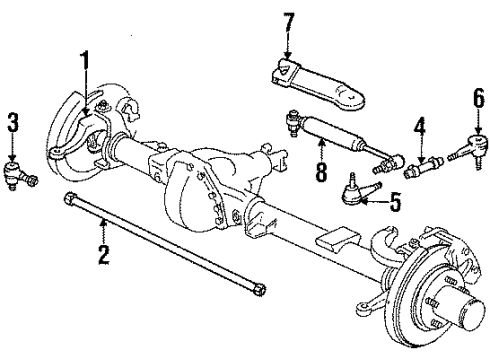 1987 GMC Jimmy Steering Gear & Linkage Hose Asm-P/S Gear Inlet Diagram for 26014554