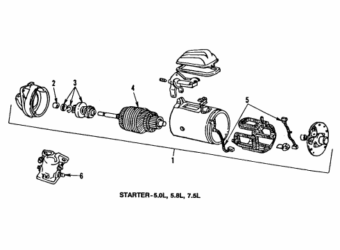 1991 Ford E-350 Econoline Battery Negative Cable Diagram for E9UZ14301C