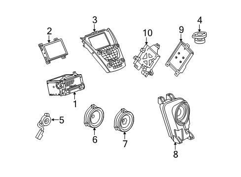 2013 Chevrolet Equinox Sound System Radio Diagram for 22923804