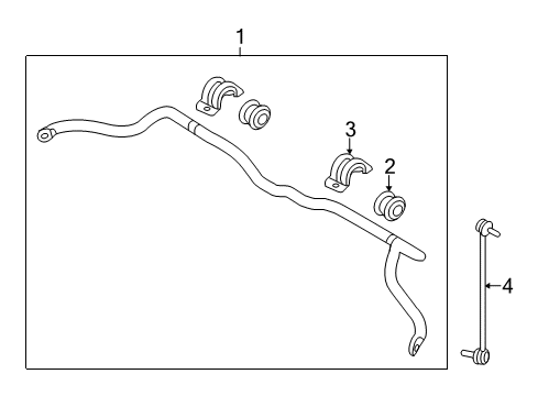 2014 Kia Sorento Stabilizer Bar & Components - Front Bush-Stabilizer Diagram for 548134Z000