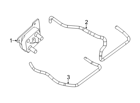 2013 Nissan Altima Oil Cooler Hose-Water Diagram for 21306-3TA0A