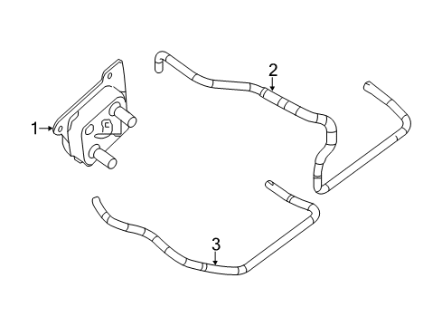 2013 Nissan Altima Oil Cooler Hose-Water Diagram for 21306-3TA0B