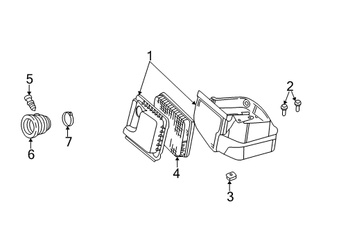 2000 Buick Park Avenue Filters Cleaner Asm, Air Diagram for 19201268