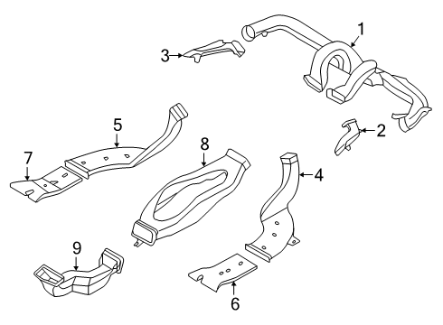 2020 Kia Forte Ducts Hose Assembly-Side DEFRO Diagram for 97390M7000