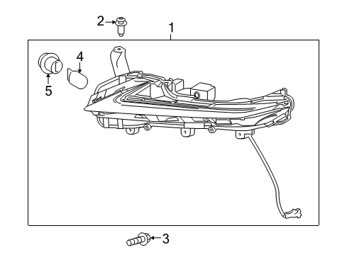 2017 Lexus NX200t Daytime Running Lamps Lamp Assembly, Clearance Diagram for 81610-78020