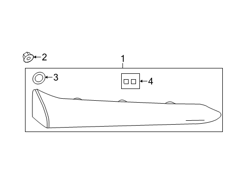 2019 Toyota Prius Prime Tail Lamps Tail Lamp Diagram for 81580-47030