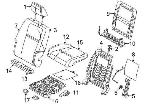 2009 Dodge Journey Heated Seats Bracket-Mounting Diagram for 68037172AA