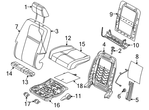 2010 Dodge Journey Heated Seats Pad-Front Seat Cushion Diagram for 68041763AA