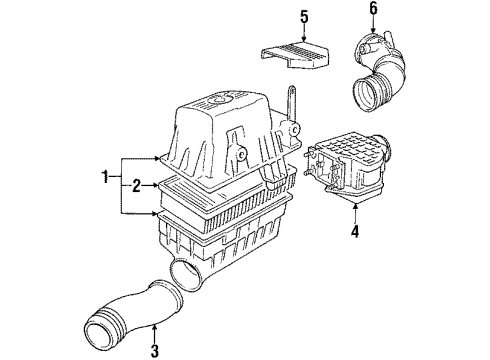 1990 BMW 525i Filters Rubber Boot Diagram for 13711726326