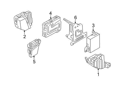 2011 Hyundai Equus Electrical Components Unit Assembly-Pdm Diagram for 95460-3N100