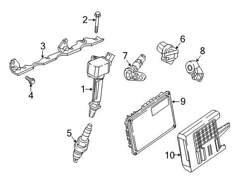 2017 Buick Cascada Powertrain Control Holder Diagram for 13408287