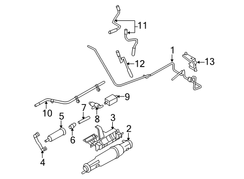 2008 Ford E-250 Powertrain Control Connector Hose Diagram for 4C2Z-9K324-FA