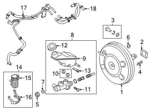 2020 Hyundai Santa Fe Dash Panel Components Hose Assembly-Intensifier Diagram for 59120-C5000