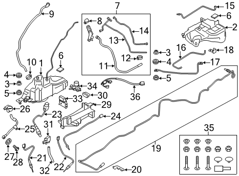 2015 BMW 328d Diesel Aftertreatment System Hose Clamp Diagram for 07129952104