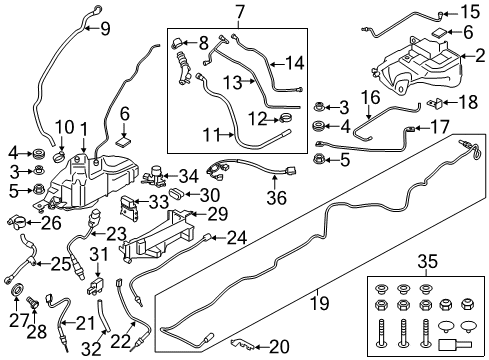 2015 BMW 328d Diesel Aftertreatment System Oxygen Sensor Front Diagram for 13627791600