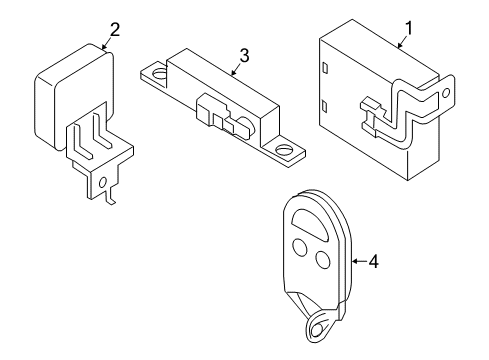 2019 Nissan Maxima Keyless Entry Components Buzzer Assy-Entry Card Diagram for 25640-JN01B