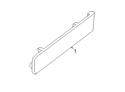 2016 Chevrolet City Express Exterior Trim - Pillars, Rocker & Floor Finish Molding Diagram for 19317657