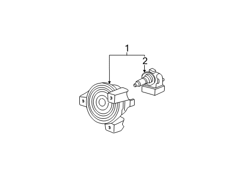 2001 Ford Explorer Fog Lamps Fog Lamp Assembly Diagram for 4L2Z-15200-CA