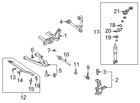 2007 Cadillac XLR Rear Suspension, Lower Control Arm, Upper Control Arm, Ride Control, Suspension Components Rear Spring Assembly Diagram for 15233391