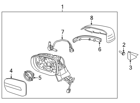 2020 Kia Telluride Lane Departure Warning Pad U Diagram for 87626S9000