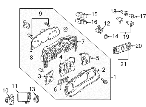 Diagram for 2001 Ford Explorer Sport A/C & Heater Control Units