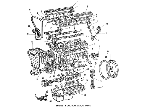 1984 Toyota Celica Engine Parts, Mounts, Cylinder Head & Valves, Camshaft & Timing, Oil Pan, Oil Pump, Crankshaft & Bearings, Pistons, Rings & Bearings PULLEY, Crankshaft Diagram for 13407-43020