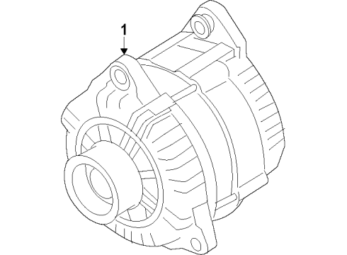 2014 Acura ILX Alternator Rectifier Assy. Diagram for 31127-R1A-A01