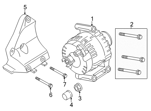 2017 Ford Transit-350 HD Alternator Alternator Diagram for CC1Z-10346-A